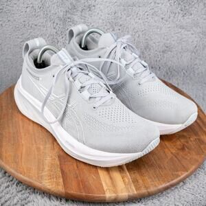Asics Gel-Nimbus 26 Womens 9.5 Grey Road Running Shoes Gym Sneakers Low 1012B601